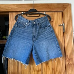 Madewell Curvy Baggy Jean Shorts